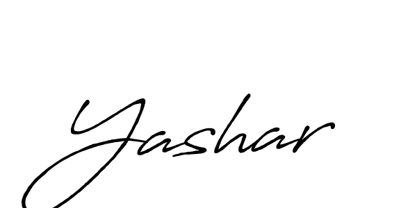 Create a beautiful signature design for name Yashar. With this signature (Antro_Vectra_Bolder) fonts, you can make a handwritten signature for free. Yashar signature style 7 images and pictures png