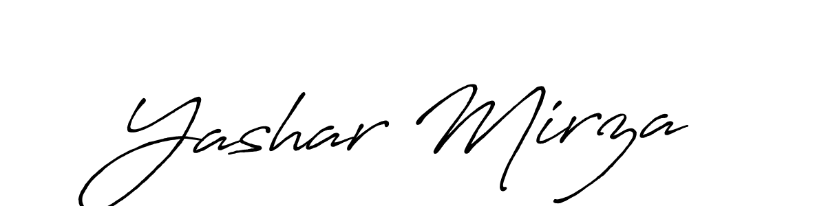 The best way (Antro_Vectra_Bolder) to make a short signature is to pick only two or three words in your name. The name Yashar Mirza include a total of six letters. For converting this name. Yashar Mirza signature style 7 images and pictures png