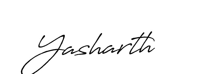 Make a beautiful signature design for name Yasharth. With this signature (Antro_Vectra_Bolder) style, you can create a handwritten signature for free. Yasharth signature style 7 images and pictures png