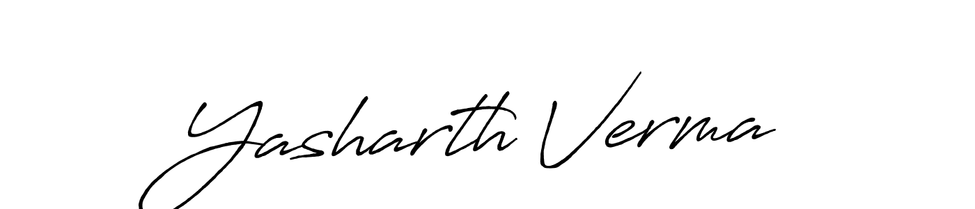 Yasharth Verma stylish signature style. Best Handwritten Sign (Antro_Vectra_Bolder) for my name. Handwritten Signature Collection Ideas for my name Yasharth Verma. Yasharth Verma signature style 7 images and pictures png