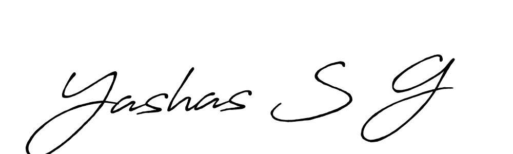 How to Draw Yashas S G signature style? Antro_Vectra_Bolder is a latest design signature styles for name Yashas S G. Yashas S G signature style 7 images and pictures png