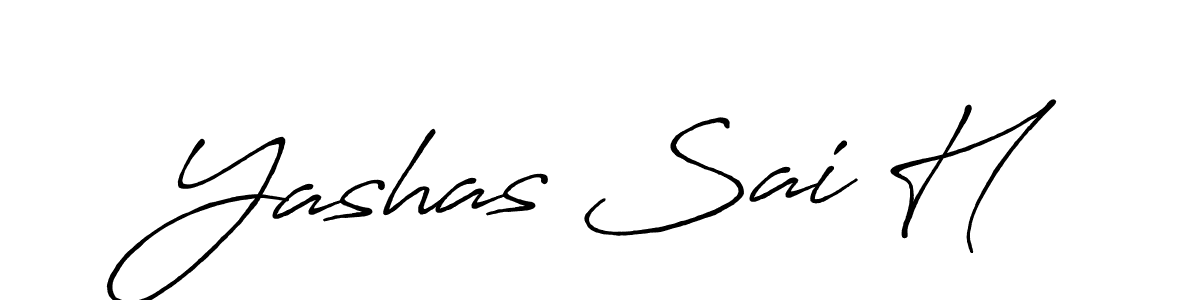 Make a beautiful signature design for name Yashas Sai H. Use this online signature maker to create a handwritten signature for free. Yashas Sai H signature style 7 images and pictures png