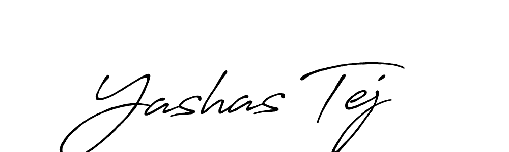 Make a beautiful signature design for name Yashas Tej. With this signature (Antro_Vectra_Bolder) style, you can create a handwritten signature for free. Yashas Tej signature style 7 images and pictures png