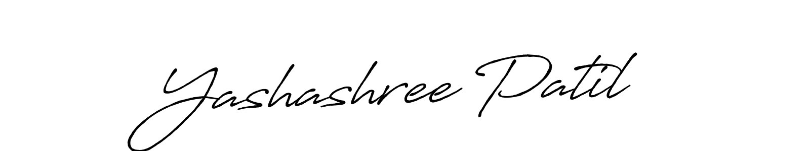 How to make Yashashree Patil name signature. Use Antro_Vectra_Bolder style for creating short signs online. This is the latest handwritten sign. Yashashree Patil signature style 7 images and pictures png