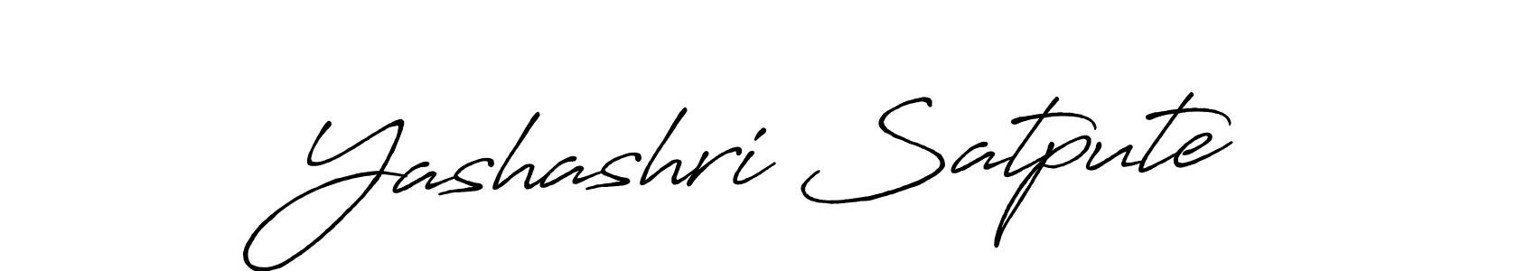 Yashashri Satpute stylish signature style. Best Handwritten Sign (Antro_Vectra_Bolder) for my name. Handwritten Signature Collection Ideas for my name Yashashri Satpute. Yashashri Satpute signature style 7 images and pictures png