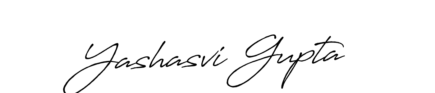 Make a beautiful signature design for name Yashasvi Gupta. With this signature (Antro_Vectra_Bolder) style, you can create a handwritten signature for free. Yashasvi Gupta signature style 7 images and pictures png