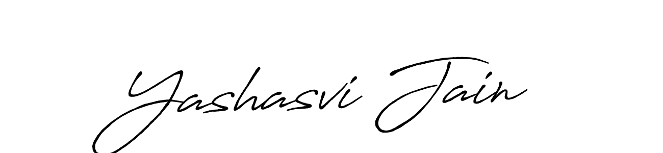 Design your own signature with our free online signature maker. With this signature software, you can create a handwritten (Antro_Vectra_Bolder) signature for name Yashasvi Jain. Yashasvi Jain signature style 7 images and pictures png