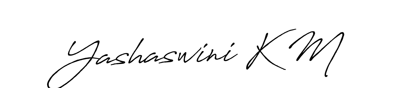 The best way (Antro_Vectra_Bolder) to make a short signature is to pick only two or three words in your name. The name Yashaswini K M include a total of six letters. For converting this name. Yashaswini K M signature style 7 images and pictures png