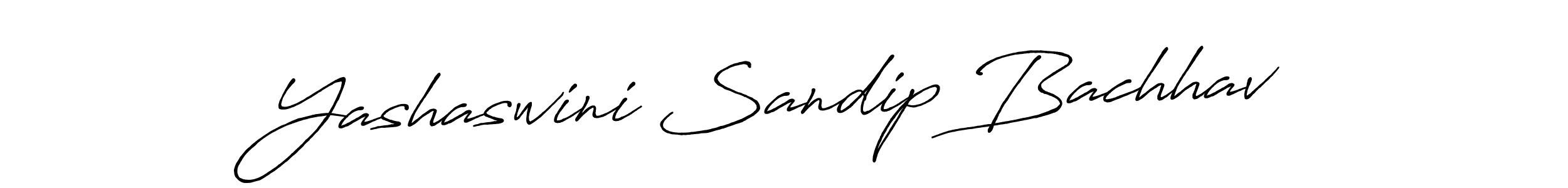 Make a beautiful signature design for name Yashaswini Sandip Bachhav. With this signature (Antro_Vectra_Bolder) style, you can create a handwritten signature for free. Yashaswini Sandip Bachhav signature style 7 images and pictures png