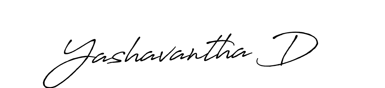 Yashavantha D stylish signature style. Best Handwritten Sign (Antro_Vectra_Bolder) for my name. Handwritten Signature Collection Ideas for my name Yashavantha D. Yashavantha D signature style 7 images and pictures png