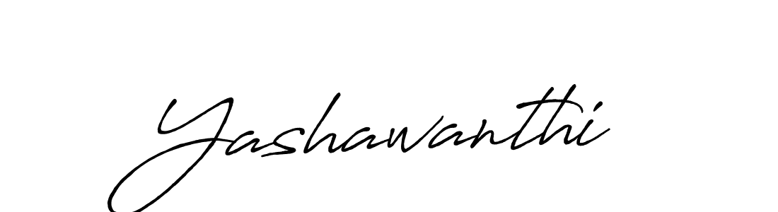 Use a signature maker to create a handwritten signature online. With this signature software, you can design (Antro_Vectra_Bolder) your own signature for name Yashawanthi. Yashawanthi signature style 7 images and pictures png