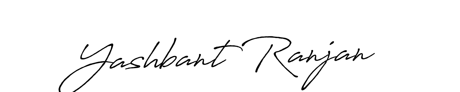 Yashbant Ranjan stylish signature style. Best Handwritten Sign (Antro_Vectra_Bolder) for my name. Handwritten Signature Collection Ideas for my name Yashbant Ranjan. Yashbant Ranjan signature style 7 images and pictures png