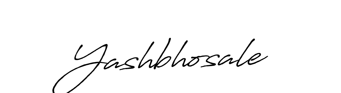 Design your own signature with our free online signature maker. With this signature software, you can create a handwritten (Antro_Vectra_Bolder) signature for name Yashbhosale. Yashbhosale signature style 7 images and pictures png