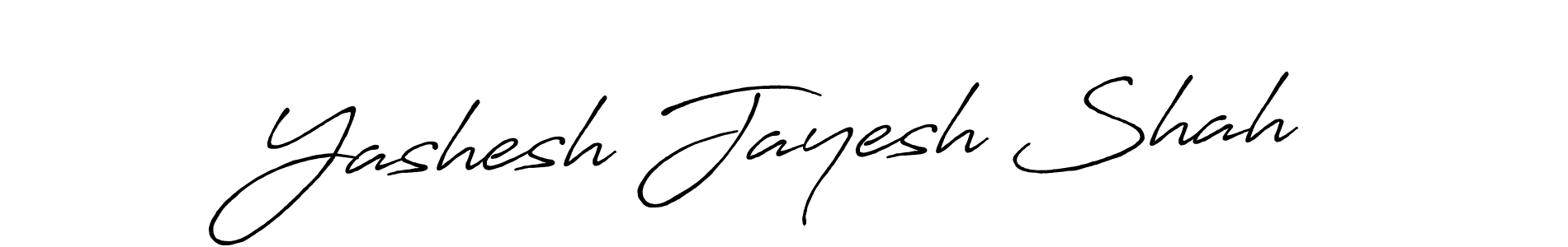 Design your own signature with our free online signature maker. With this signature software, you can create a handwritten (Antro_Vectra_Bolder) signature for name Yashesh Jayesh Shah. Yashesh Jayesh Shah signature style 7 images and pictures png