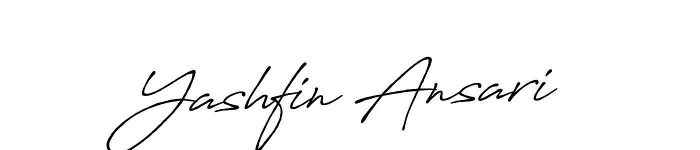 It looks lik you need a new signature style for name Yashfin Ansari. Design unique handwritten (Antro_Vectra_Bolder) signature with our free signature maker in just a few clicks. Yashfin Ansari signature style 7 images and pictures png