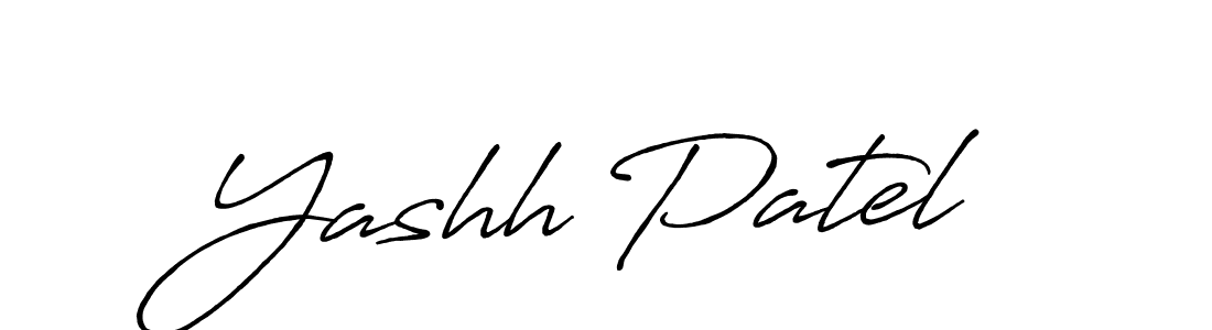 if you are searching for the best signature style for your name Yashh Patel. so please give up your signature search. here we have designed multiple signature styles  using Antro_Vectra_Bolder. Yashh Patel signature style 7 images and pictures png