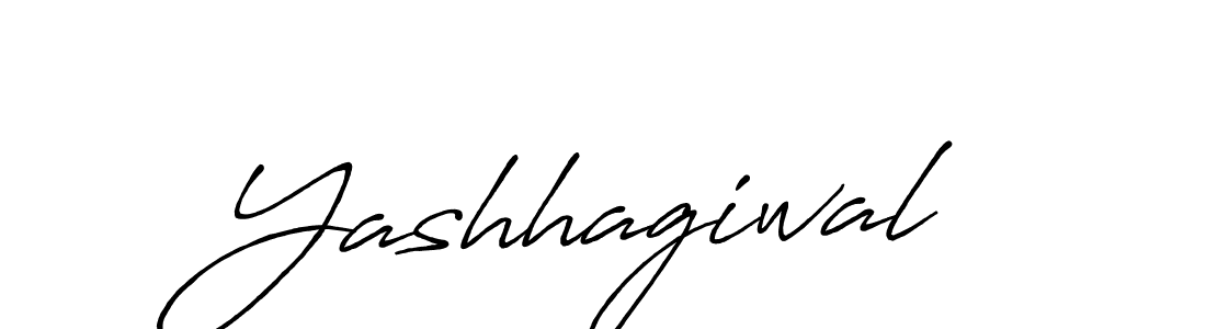 Make a beautiful signature design for name Yashhagiwal. With this signature (Antro_Vectra_Bolder) style, you can create a handwritten signature for free. Yashhagiwal signature style 7 images and pictures png