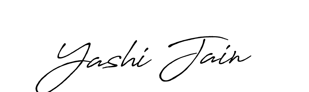 Yashi Jain stylish signature style. Best Handwritten Sign (Antro_Vectra_Bolder) for my name. Handwritten Signature Collection Ideas for my name Yashi Jain. Yashi Jain signature style 7 images and pictures png