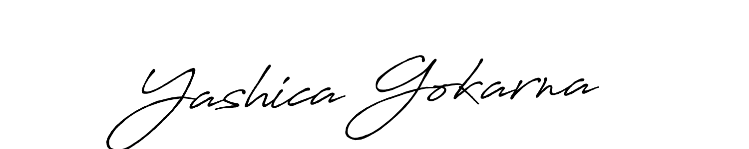 It looks lik you need a new signature style for name Yashica Gokarna. Design unique handwritten (Antro_Vectra_Bolder) signature with our free signature maker in just a few clicks. Yashica Gokarna signature style 7 images and pictures png
