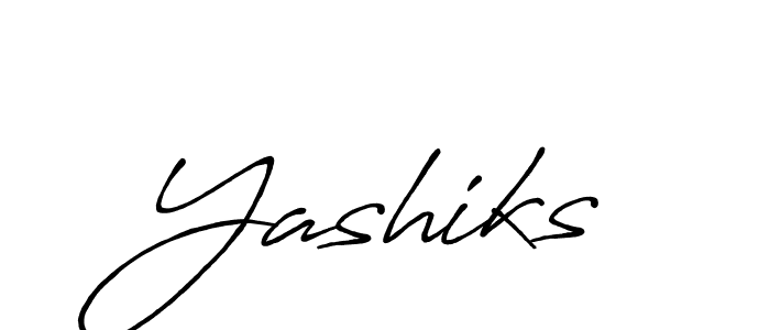 Create a beautiful signature design for name Yashiks. With this signature (Antro_Vectra_Bolder) fonts, you can make a handwritten signature for free. Yashiks signature style 7 images and pictures png