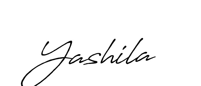 Create a beautiful signature design for name Yashila. With this signature (Antro_Vectra_Bolder) fonts, you can make a handwritten signature for free. Yashila signature style 7 images and pictures png
