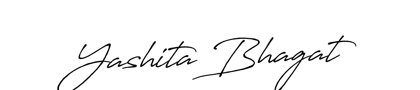 Use a signature maker to create a handwritten signature online. With this signature software, you can design (Antro_Vectra_Bolder) your own signature for name Yashita Bhagat. Yashita Bhagat signature style 7 images and pictures png