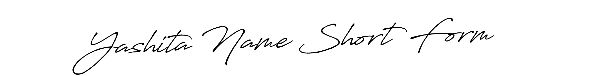 Make a beautiful signature design for name Yashita Name Short Form. With this signature (Antro_Vectra_Bolder) style, you can create a handwritten signature for free. Yashita Name Short Form signature style 7 images and pictures png