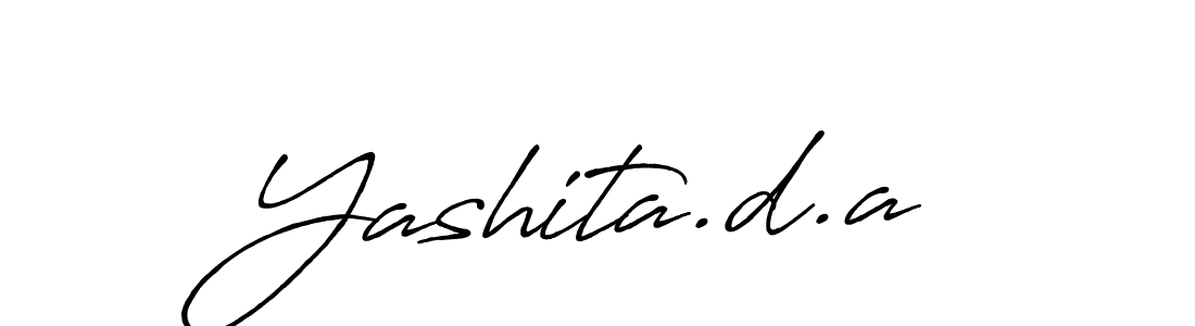 You should practise on your own different ways (Antro_Vectra_Bolder) to write your name (Yashita.d.a) in signature. don't let someone else do it for you. Yashita.d.a signature style 7 images and pictures png