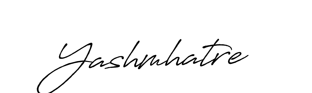 Use a signature maker to create a handwritten signature online. With this signature software, you can design (Antro_Vectra_Bolder) your own signature for name Yashmhatre. Yashmhatre signature style 7 images and pictures png