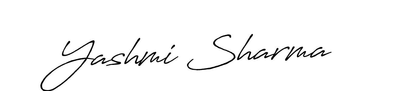 It looks lik you need a new signature style for name Yashmi Sharma. Design unique handwritten (Antro_Vectra_Bolder) signature with our free signature maker in just a few clicks. Yashmi Sharma signature style 7 images and pictures png