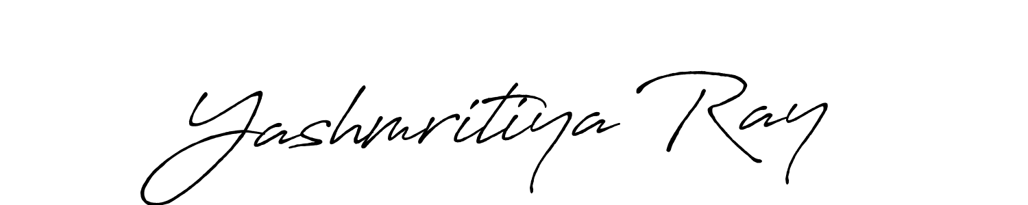 Also we have Yashmritiya Ray name is the best signature style. Create professional handwritten signature collection using Antro_Vectra_Bolder autograph style. Yashmritiya Ray signature style 7 images and pictures png