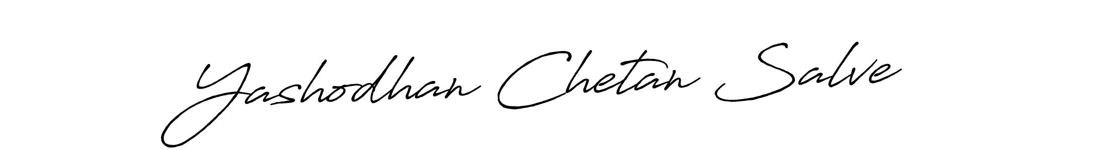 Make a beautiful signature design for name Yashodhan Chetan Salve. With this signature (Antro_Vectra_Bolder) style, you can create a handwritten signature for free. Yashodhan Chetan Salve signature style 7 images and pictures png