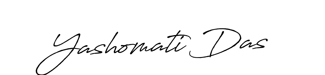 Make a beautiful signature design for name Yashomati Das. With this signature (Antro_Vectra_Bolder) style, you can create a handwritten signature for free. Yashomati Das signature style 7 images and pictures png