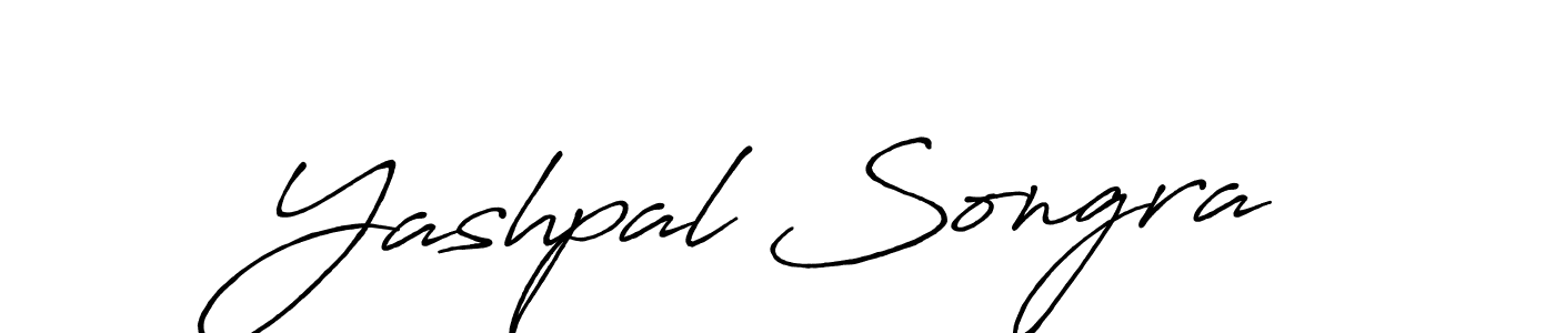 Create a beautiful signature design for name Yashpal Songra. With this signature (Antro_Vectra_Bolder) fonts, you can make a handwritten signature for free. Yashpal Songra signature style 7 images and pictures png