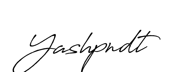 Design your own signature with our free online signature maker. With this signature software, you can create a handwritten (Antro_Vectra_Bolder) signature for name Yashpndt. Yashpndt signature style 7 images and pictures png