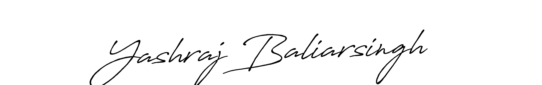 How to make Yashraj Baliarsingh name signature. Use Antro_Vectra_Bolder style for creating short signs online. This is the latest handwritten sign. Yashraj Baliarsingh signature style 7 images and pictures png