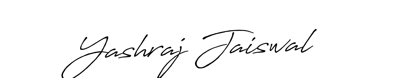 Make a beautiful signature design for name Yashraj Jaiswal. With this signature (Antro_Vectra_Bolder) style, you can create a handwritten signature for free. Yashraj Jaiswal signature style 7 images and pictures png