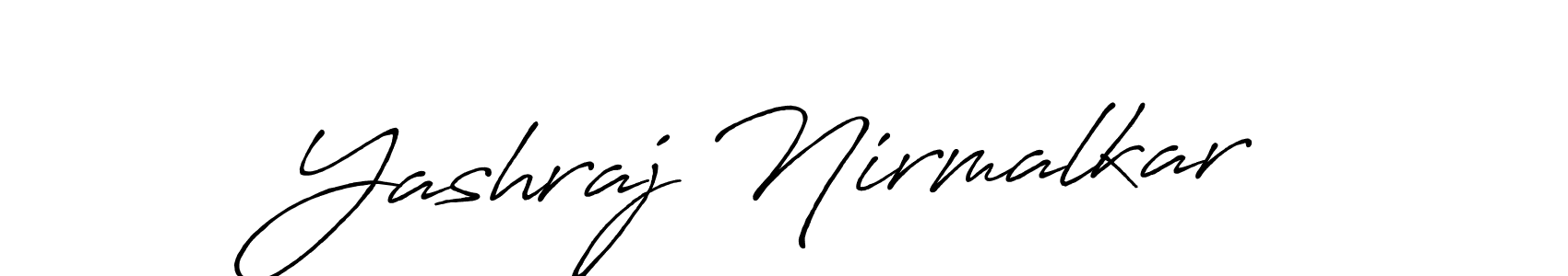 Design your own signature with our free online signature maker. With this signature software, you can create a handwritten (Antro_Vectra_Bolder) signature for name Yashraj Nirmalkar. Yashraj Nirmalkar signature style 7 images and pictures png