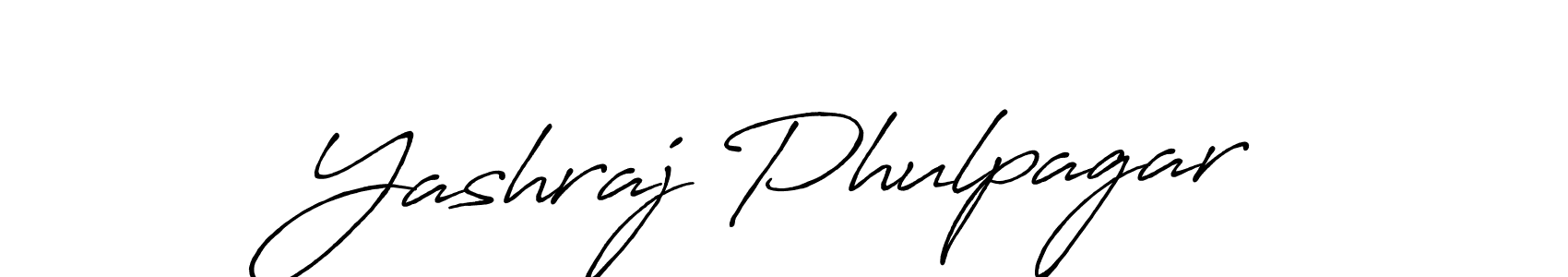 Similarly Antro_Vectra_Bolder is the best handwritten signature design. Signature creator online .You can use it as an online autograph creator for name Yashraj Phulpagar. Yashraj Phulpagar signature style 7 images and pictures png
