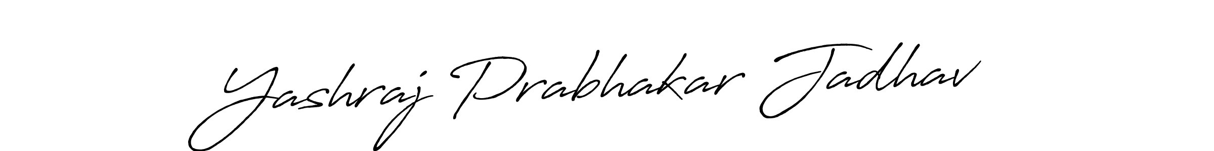 Use a signature maker to create a handwritten signature online. With this signature software, you can design (Antro_Vectra_Bolder) your own signature for name Yashraj Prabhakar Jadhav. Yashraj Prabhakar Jadhav signature style 7 images and pictures png
