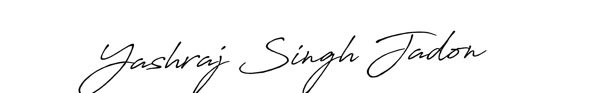 How to make Yashraj Singh Jadon name signature. Use Antro_Vectra_Bolder style for creating short signs online. This is the latest handwritten sign. Yashraj Singh Jadon signature style 7 images and pictures png