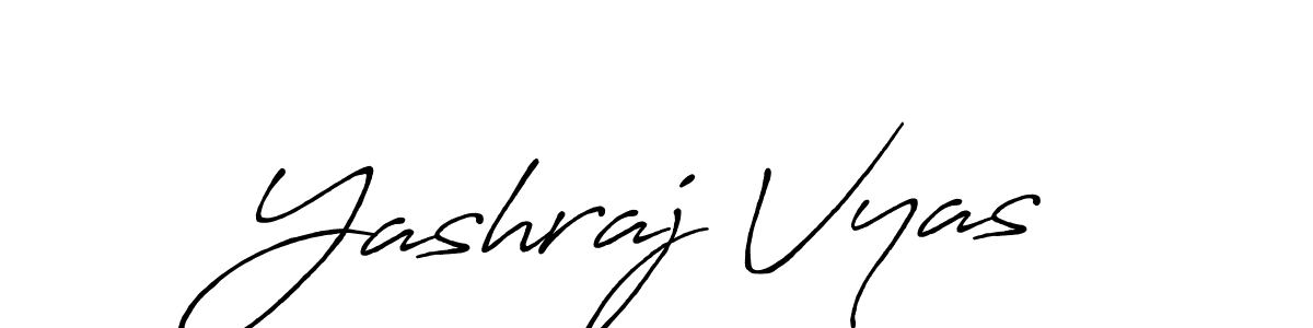 It looks lik you need a new signature style for name Yashraj Vyas. Design unique handwritten (Antro_Vectra_Bolder) signature with our free signature maker in just a few clicks. Yashraj Vyas signature style 7 images and pictures png