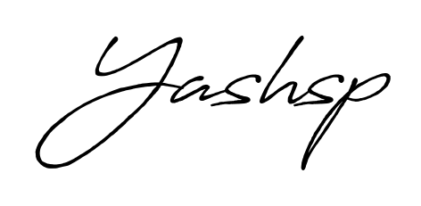 Enhance your business communications with Yashsp signature in Antro_Vectra_Bolder lettering. Clean, modern, and universally compatible. Yashsp signature style 7 images and pictures png
