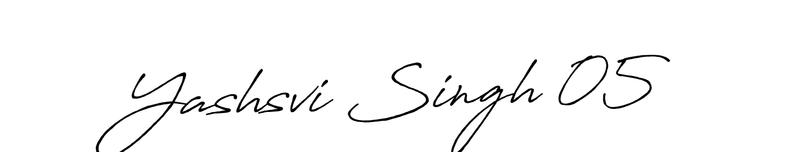 How to make Yashsvi Singh 05 name signature. Use Antro_Vectra_Bolder style for creating short signs online. This is the latest handwritten sign. Yashsvi Singh 05 signature style 7 images and pictures png