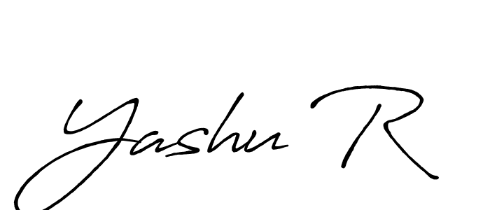 How to make Yashu R signature? Antro_Vectra_Bolder is a professional autograph style. Create handwritten signature for Yashu R name. Yashu R signature style 7 images and pictures png