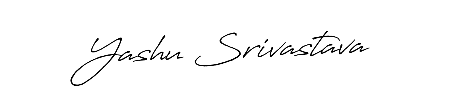 It looks lik you need a new signature style for name Yashu Srivastava. Design unique handwritten (Antro_Vectra_Bolder) signature with our free signature maker in just a few clicks. Yashu Srivastava signature style 7 images and pictures png