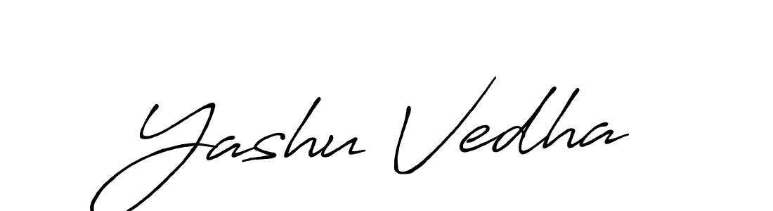 The best way (Antro_Vectra_Bolder) to make a short signature is to pick only two or three words in your name. The name Yashu Vedha include a total of six letters. For converting this name. Yashu Vedha signature style 7 images and pictures png