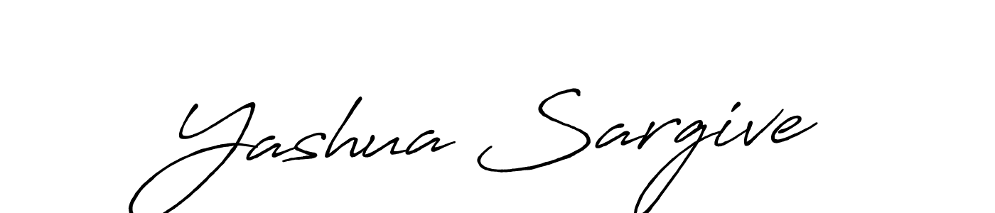 Yashua Sargive stylish signature style. Best Handwritten Sign (Antro_Vectra_Bolder) for my name. Handwritten Signature Collection Ideas for my name Yashua Sargive. Yashua Sargive signature style 7 images and pictures png