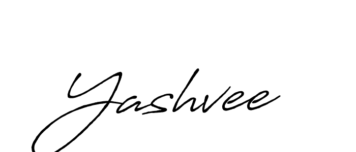 Design your own signature with our free online signature maker. With this signature software, you can create a handwritten (Antro_Vectra_Bolder) signature for name Yashvee. Yashvee signature style 7 images and pictures png