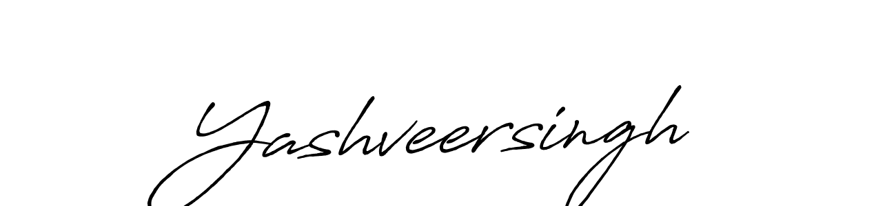 Make a beautiful signature design for name Yashveersingh. With this signature (Antro_Vectra_Bolder) style, you can create a handwritten signature for free. Yashveersingh signature style 7 images and pictures png